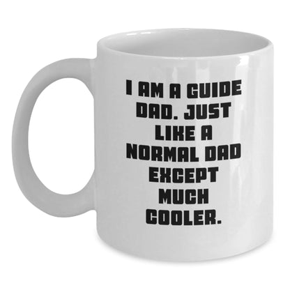 Funny Guide Gifts from Dad - White Coffee Mug for Christmas Unique Presents - The Buy Boom