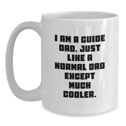 Funny Guide Gifts from Dad - White Coffee Mug for Christmas Unique Presents - The Buy Boom
