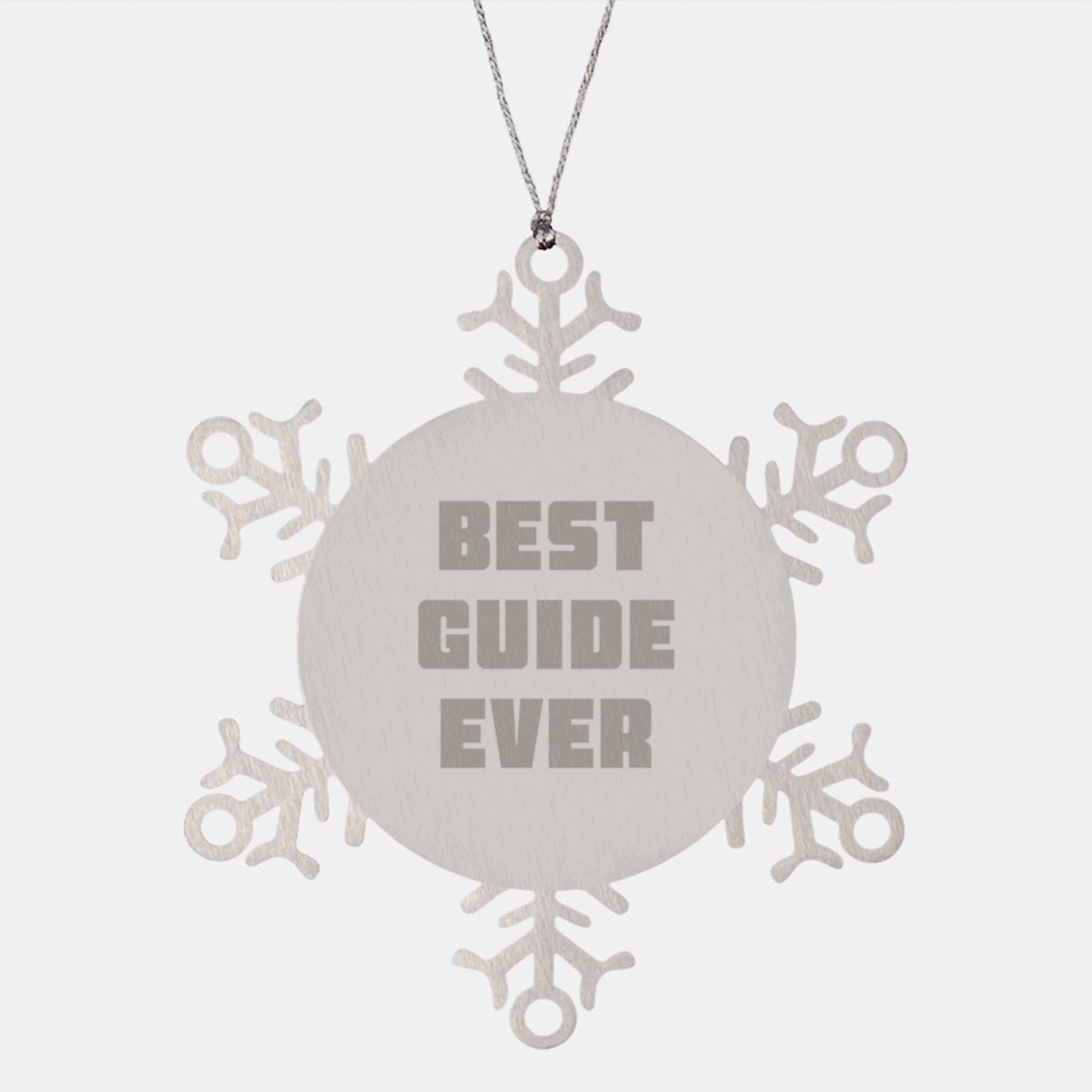 Funny Guide Gifts from Friends or Family - Unique Snowflake Ornament for a Best Guide Ever, Christmas Unique Gift Ideas for Men, Women, or Coworkers - The Buy Boom