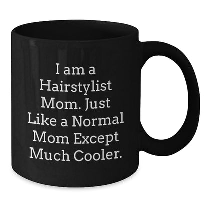Funny Hairstylist Mom Gifts for Christmas, Unique Black Coffee Mug from Family - The Buy Boom