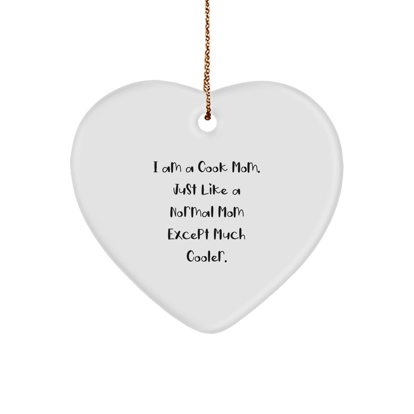 Funny Heart Ornament for Cook Moms - Unique Gifts from Friends to Family - Christmas Decorations for Cooks - The Buy Boom