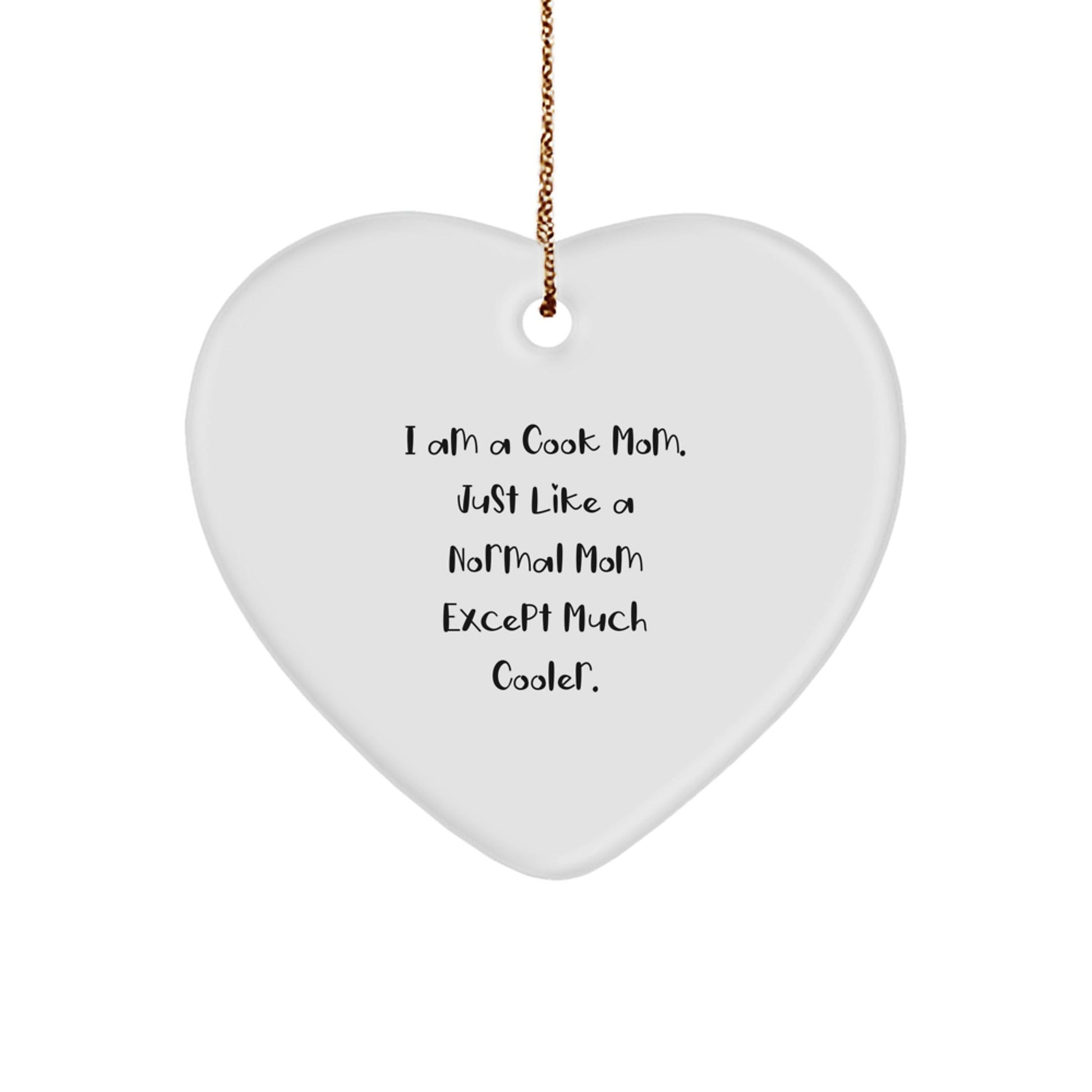 Funny Heart Ornament for Cook Moms - Unique Gifts from Friends to Family - Christmas Decorations for Cooks - The Buy Boom