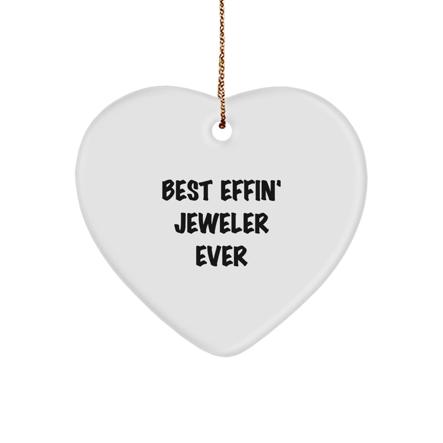 Funny Heart Ornament for Jeweler Gifts from Friends and Family on Christmas - The Buy Boom