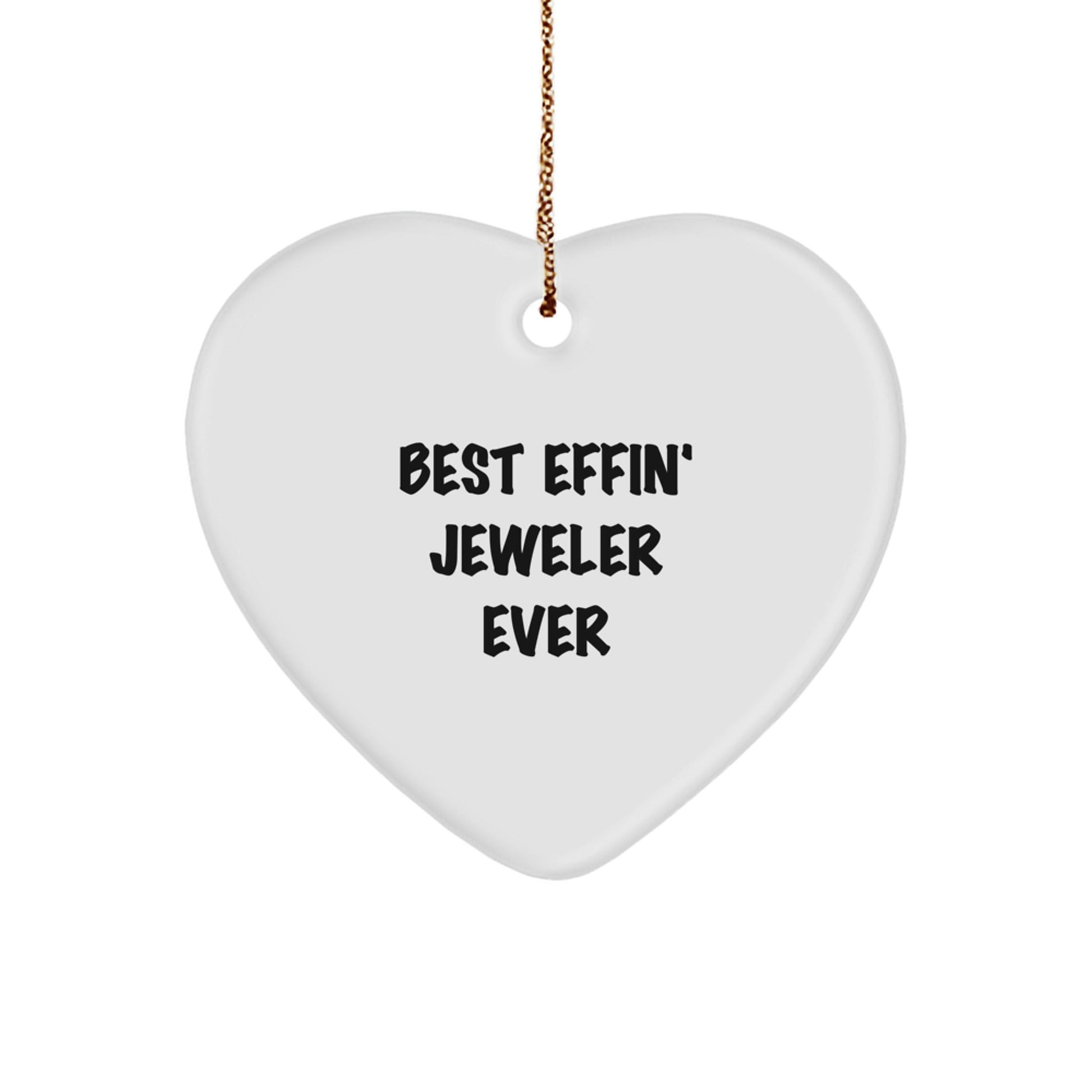 Funny Heart Ornament for Jeweler Gifts from Friends and Family on Christmas - The Buy Boom