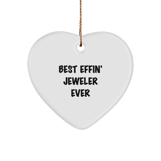 Funny Heart Ornament for Jeweler Gifts from Friends and Family on Christmas - The Buy Boom