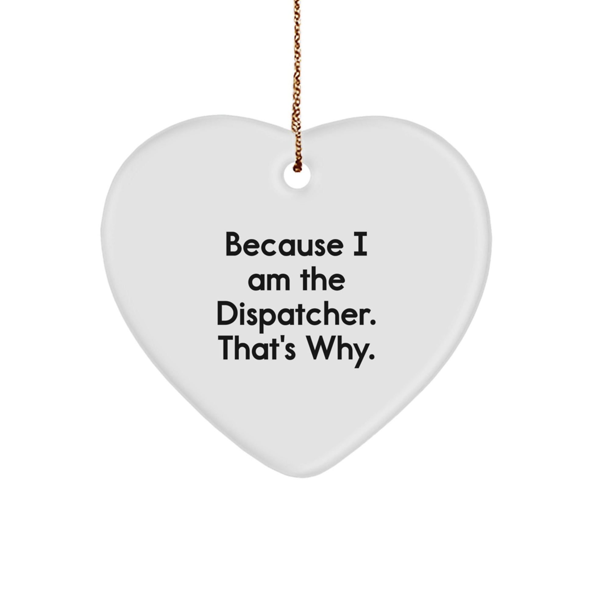 Funny Heart Ornament Gifts from Men to Dispatcher Friends Coworkers Christmas - The Buy Boom