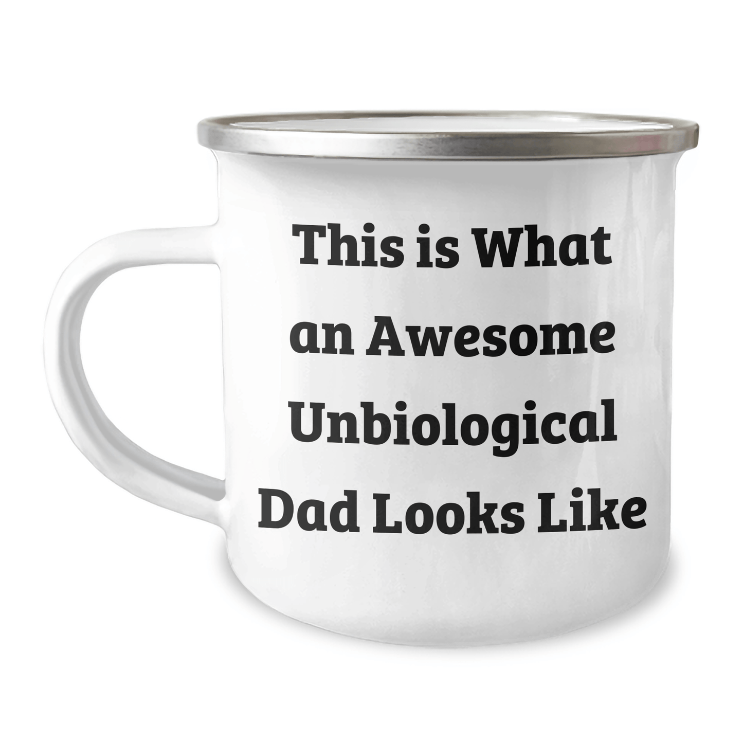 Funny, Heartwarming Unbiological Dad Gifts, This Is What An Awesome Unbiological Dad Looks Like, Camping Mug, Perfect for Father's Day, Gifts from Men to Unbiological Dad - The Buy Boom