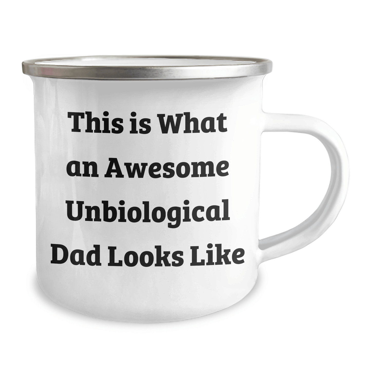 Funny, Heartwarming Unbiological Dad Gifts, This Is What An Awesome Unbiological Dad Looks Like, Camping Mug, Perfect for Father's Day, Gifts from Men to Unbiological Dad - The Buy Boom