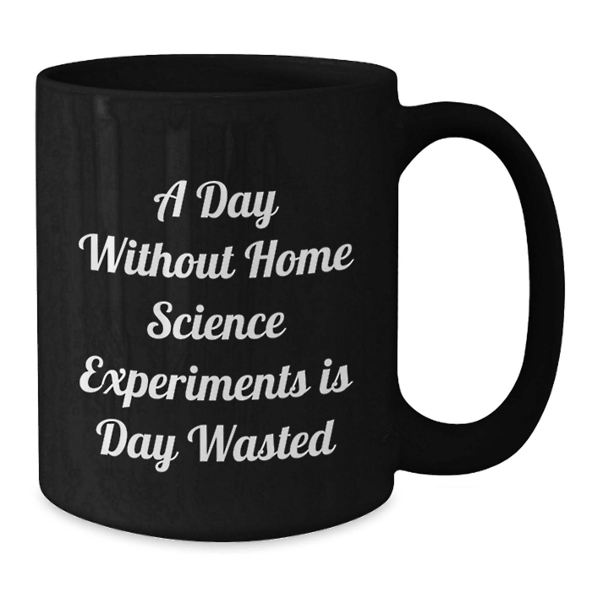 Funny Home Science Experiments Gifts for Him and Her - 'A Day Without Home Science Experiments Is Day Wasted' Black Coffee Mug, Birthday Unique Gifts from Friends - The Buy Boom
