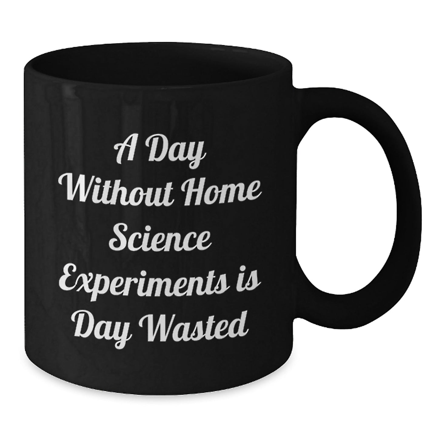 Funny Home Science Experiments Gifts for Him and Her - 'A Day Without Home Science Experiments Is Day Wasted' Black Coffee Mug, Birthday Unique Gifts from Friends - The Buy Boom