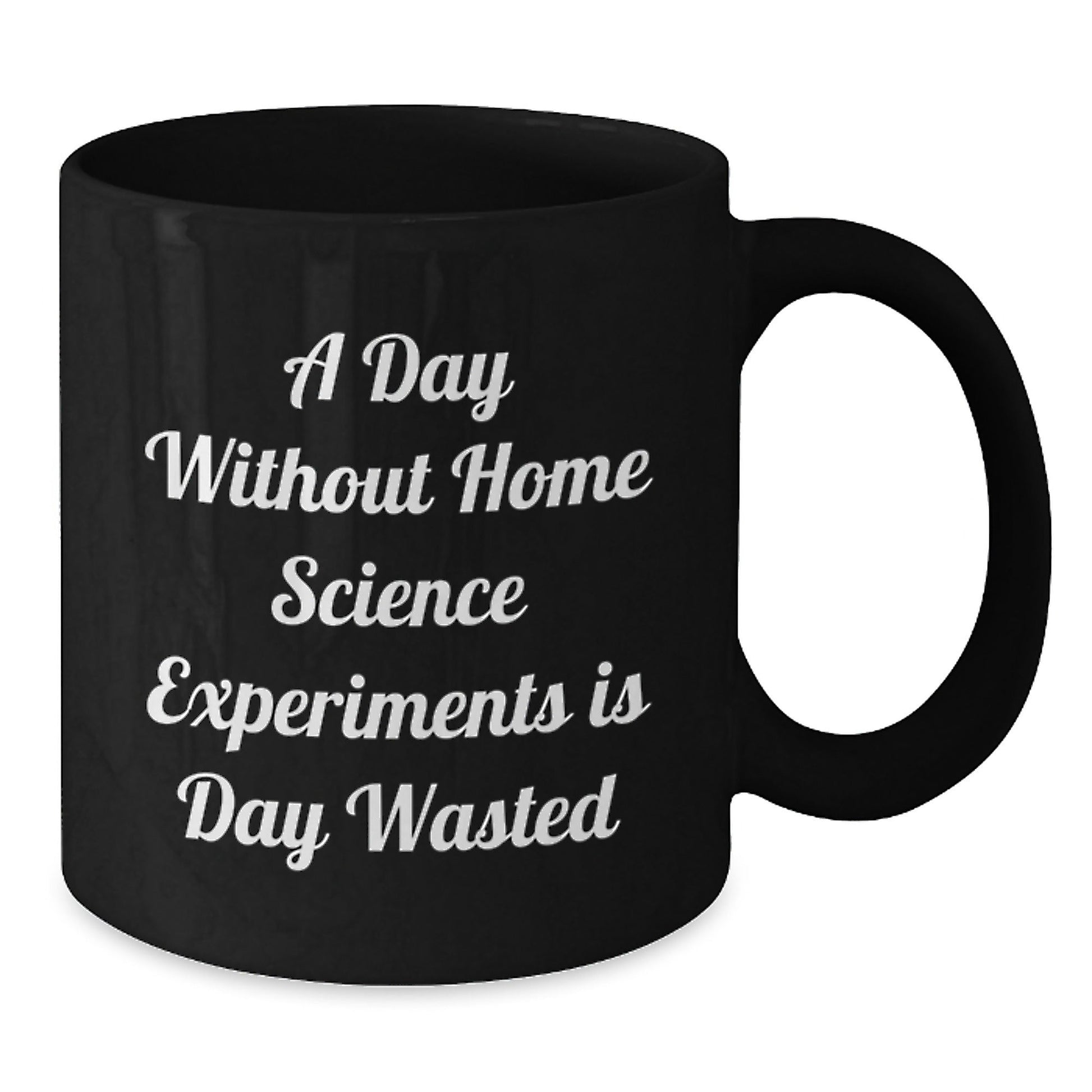 Funny Home Science Experiments Gifts for Him and Her - 'A Day Without Home Science Experiments Is Day Wasted' Black Coffee Mug, Birthday Unique Gifts from Friends - The Buy Boom