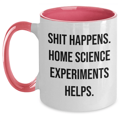 Funny Home Science Mug – “Shit Happens, Science Helps” Gift - The Buy Boom