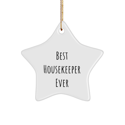 Funny Housekeeper Gifts from Best Ever Friends - Star Ornament for Christmas - The Buy Boom