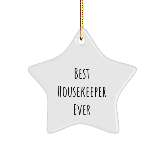 Funny Housekeeper Gifts from Best Ever Friends - Star Ornament for Christmas - The Buy Boom