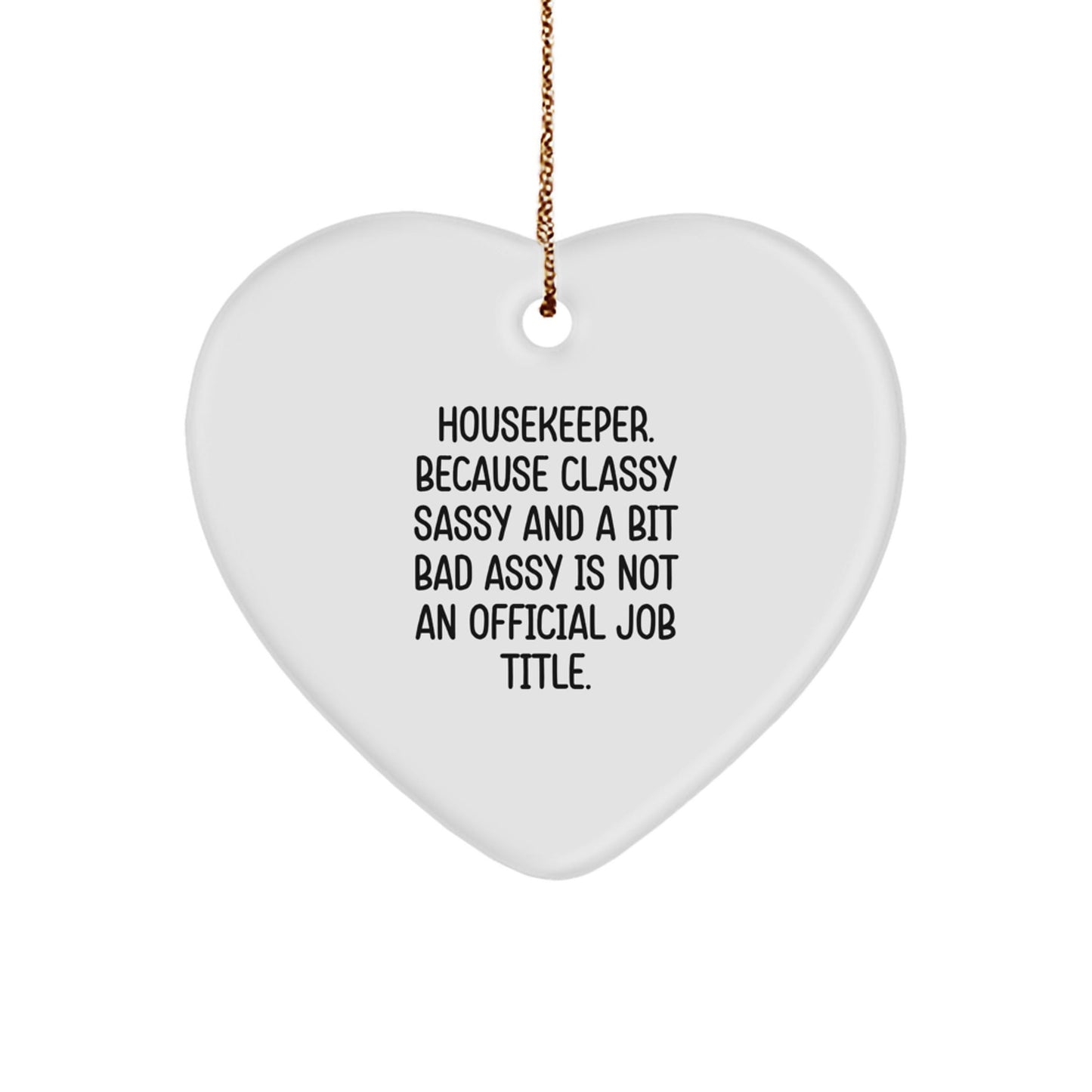 Funny Housekeeper Heart Ornament Gifts from Family and Friends for Housekeeper - The Buy Boom