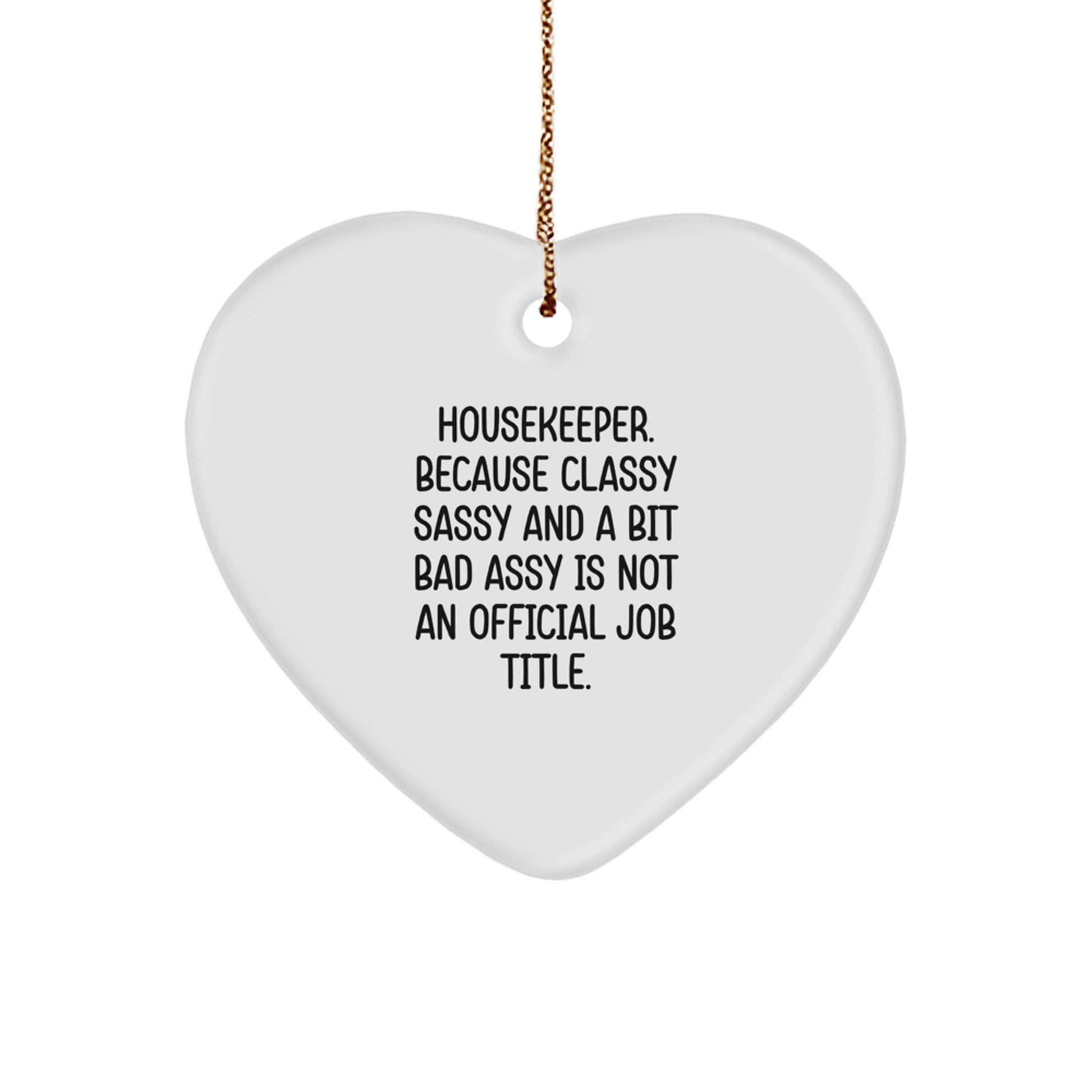 Funny Housekeeper Heart Ornament Gifts from Family and Friends for Housekeeper - The Buy Boom