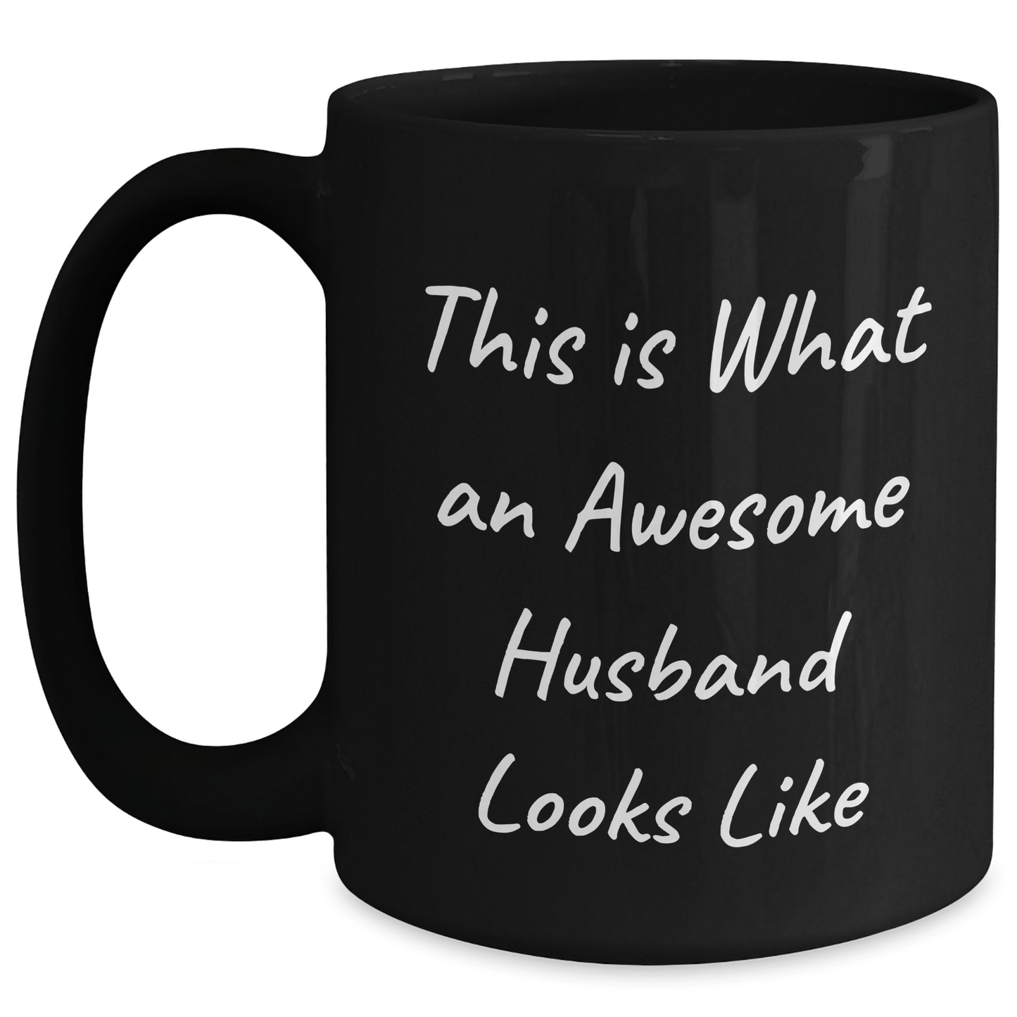 Funny Husband Gifts from Friends - 'This Is What An Awesome Husband Looks Like' Black Coffee Mug for Men on Father's Day - The Buy Boom