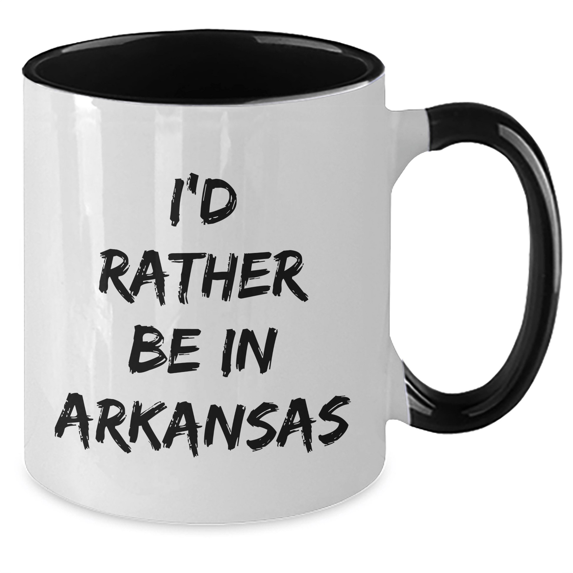 Funny I'd Rather Be In Arkansas Two Tone Coffee Mug, Gifts from Men to Arkansas, Unique Father's Day Unique Gifts for Him - The Buy Boom