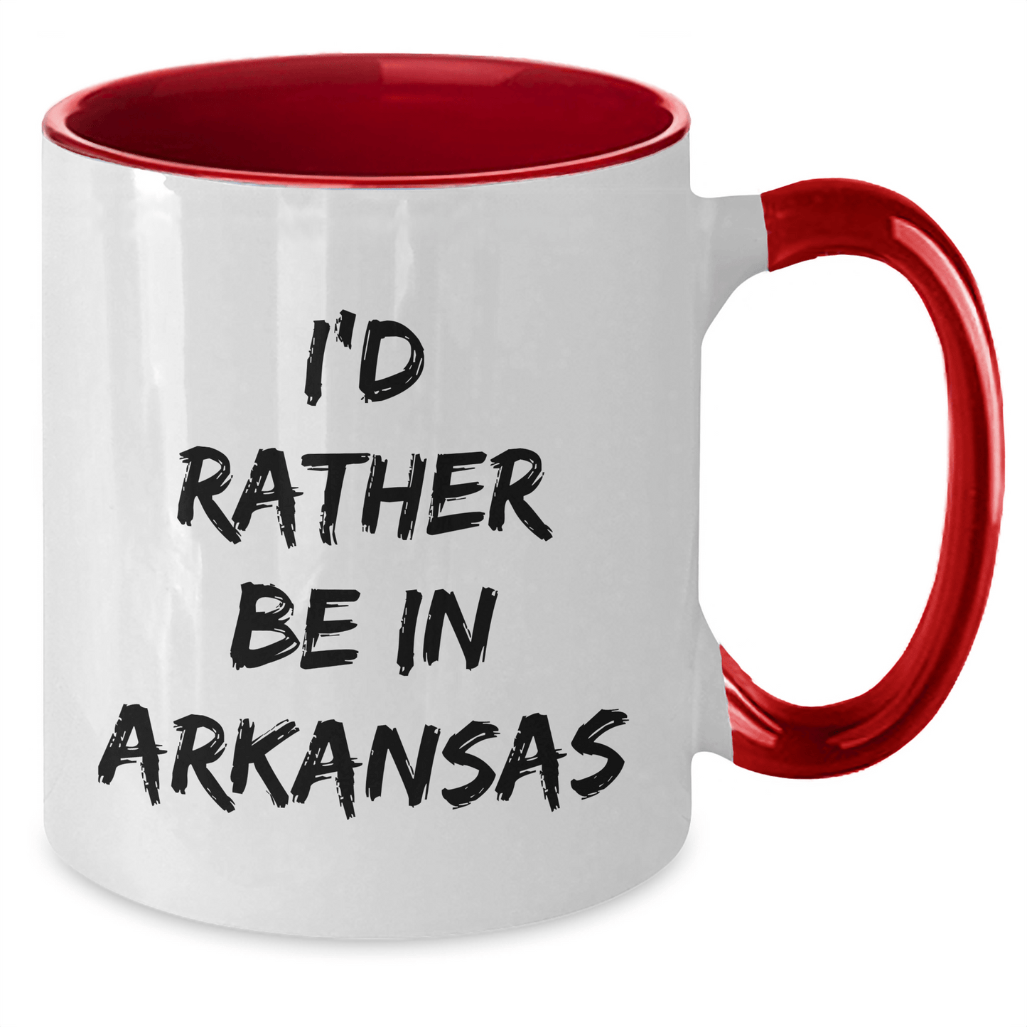 Funny I'd Rather Be In Arkansas Two Tone Coffee Mug, Gifts from Men to Arkansas, Unique Father's Day Unique Gifts for Him - The Buy Boom