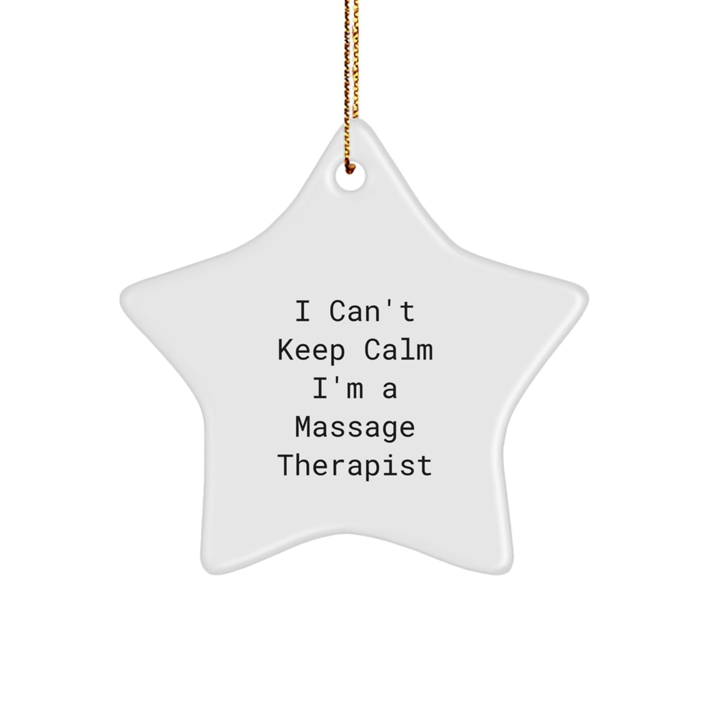 Funny I'm a Massage Therapist Gifts from Friends and Family - Star Ornament for Christmas Unique Gifts - The Buy Boom