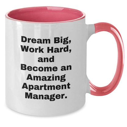 Funny Inspirational Christmas Unique Gift for Apartment Manager Gifts from Friends and Family - Two Tone Coffee Mug - The Buy Boom
