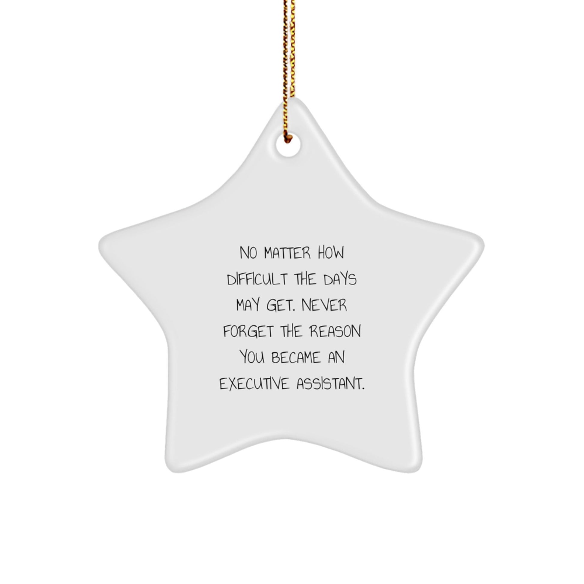 Funny Inspirational Executive Assistant Christmas Unique Gifts from Men to Star Ornament for Women Friends Coworkers Family - The Buy Boom