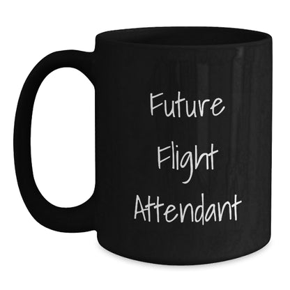 Funny Inspirational Flight Attendant Gifts from Men to Friends - Black Coffee Mug, Quote: 'Reach for the stars, they are within you' - Unique Christmas Unique Gifts for Flight Attendant - The Buy Boom