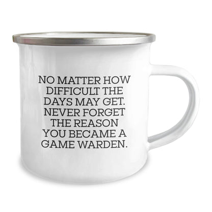 Funny Inspirational Game Warden Gifts from Men to Game Wardens - Camping Mug for Christmas Unique Gifts - The Buy Boom