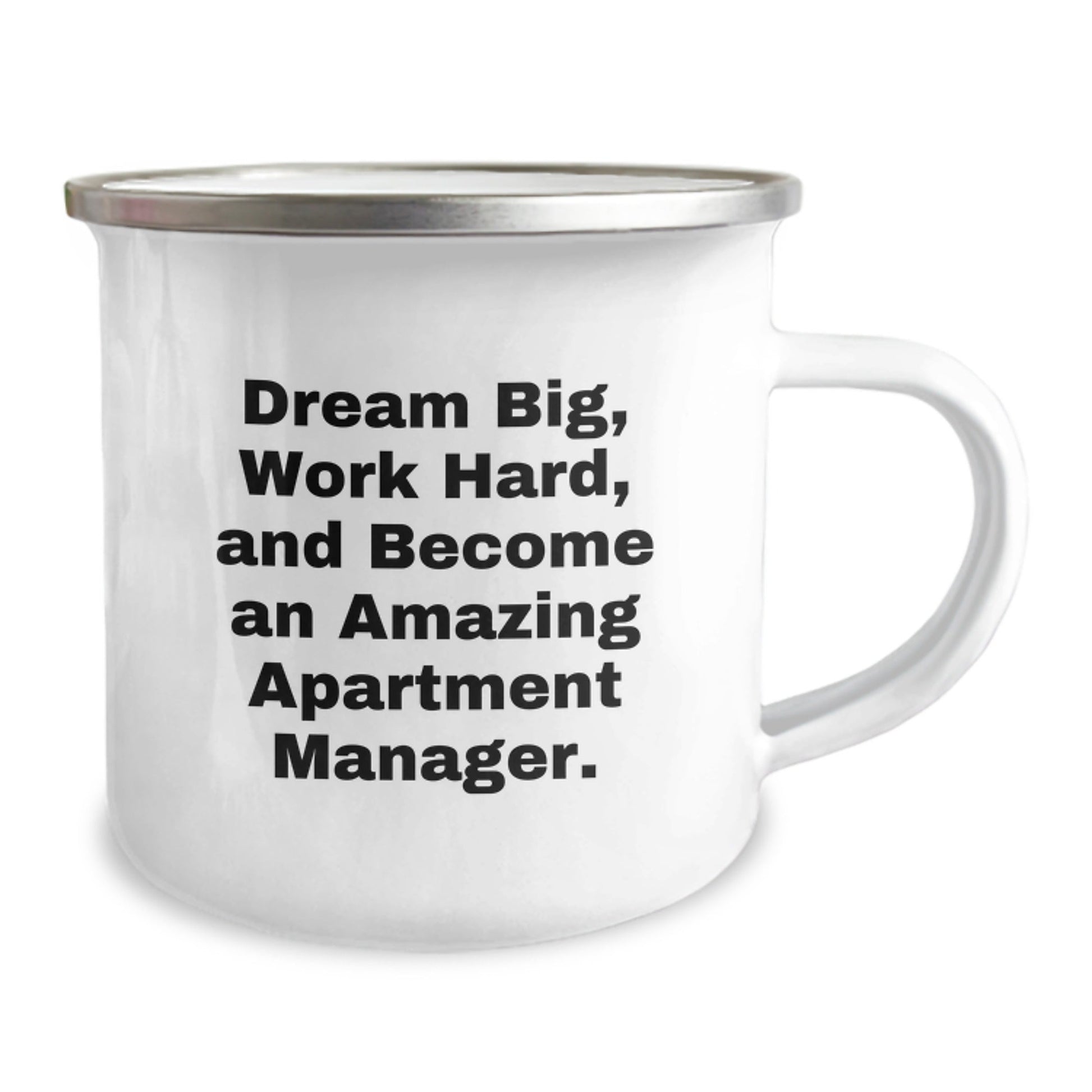 Funny Inspirational Gifts for Apartment Manager Men Friends - Camping Mug with Dream Big Quote by Gifts from Family - The Buy Boom