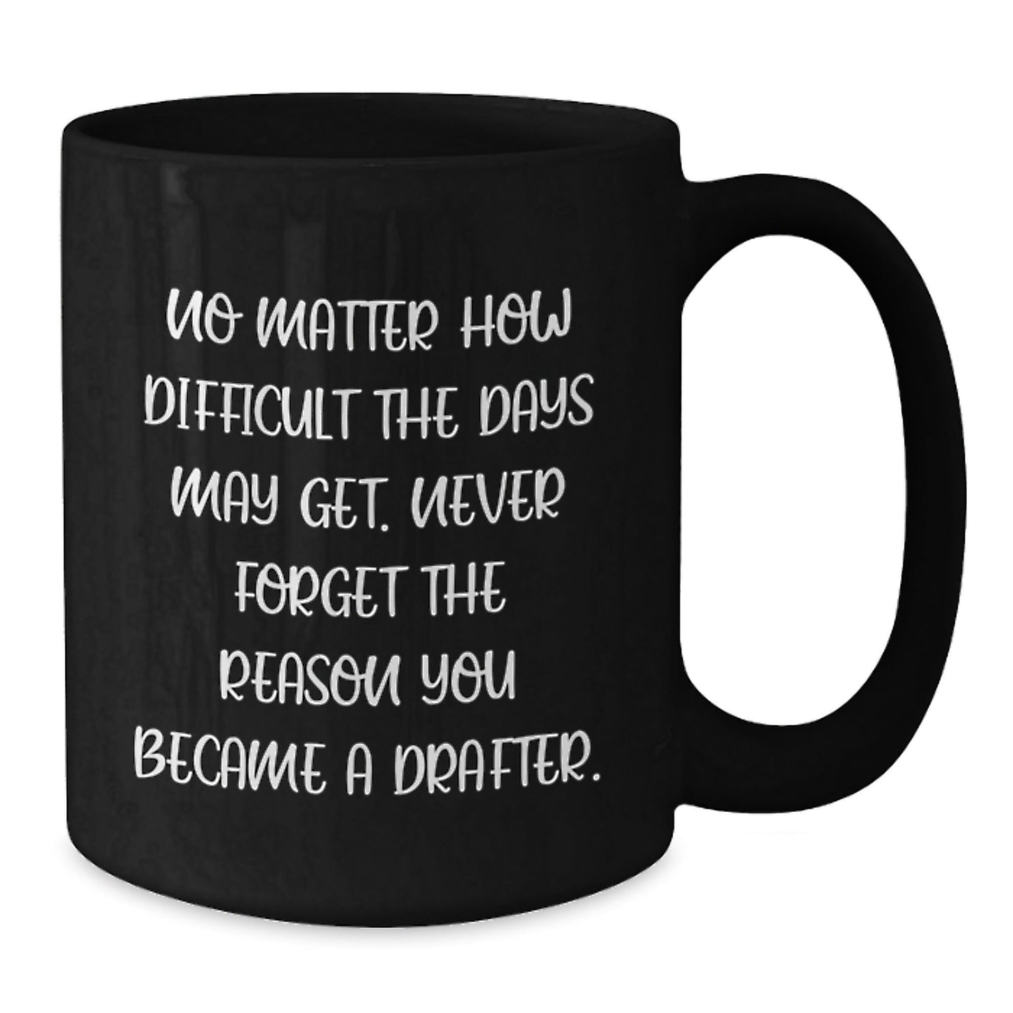 Funny Inspirational Gifts for Drafter - Drafter Black Coffee Mug, Christmas Unique Presents from Friends to Friends, Drafter Men Women Family - The Buy Boom