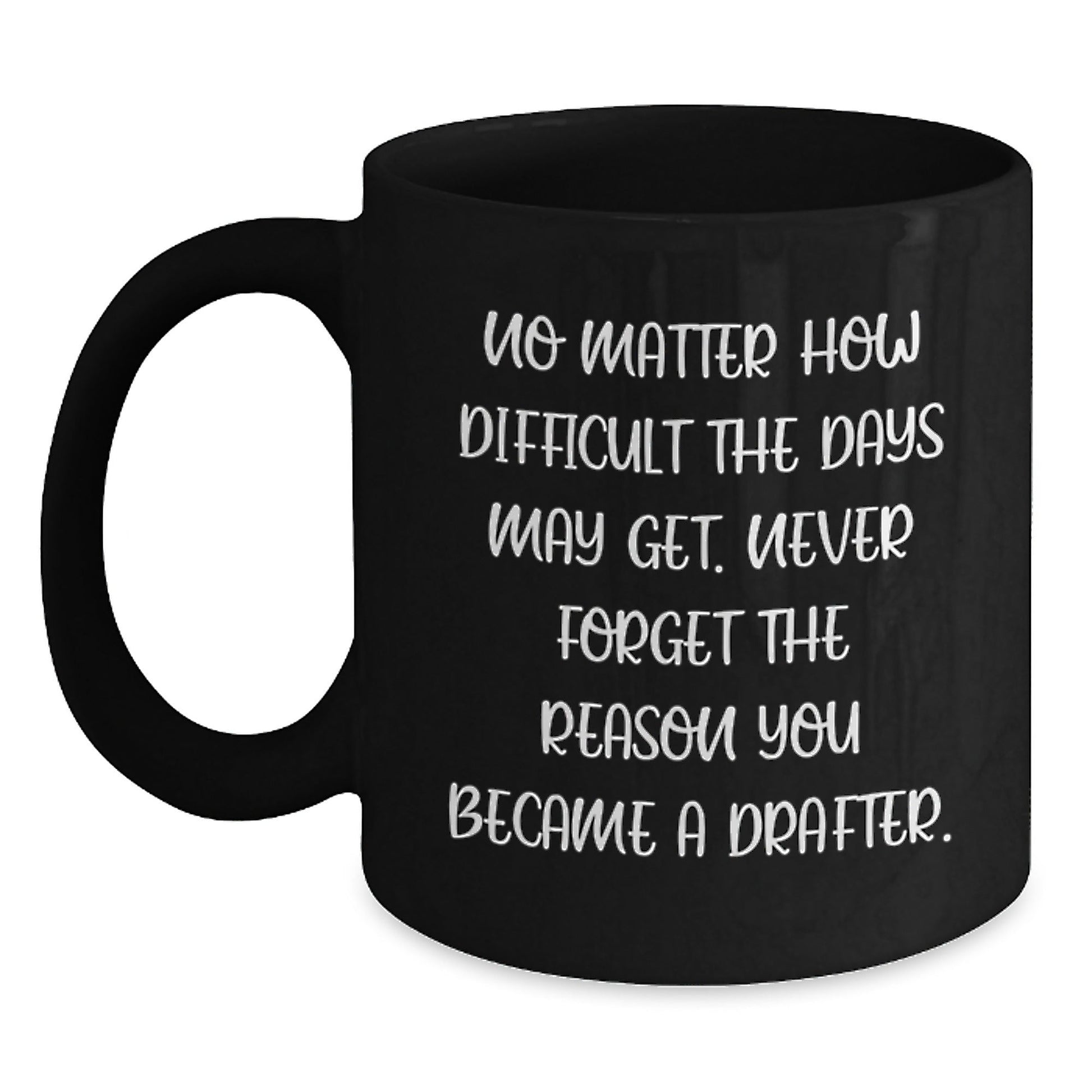 Funny Inspirational Gifts for Drafter - Drafter Black Coffee Mug, Christmas Unique Presents from Friends to Friends, Drafter Men Women Family - The Buy Boom