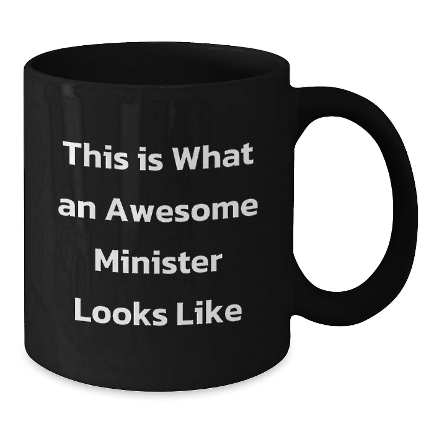 Funny Inspirational Gifts for Minister from Men to Friends, Black Coffee Mug for Graduation - The Buy Boom