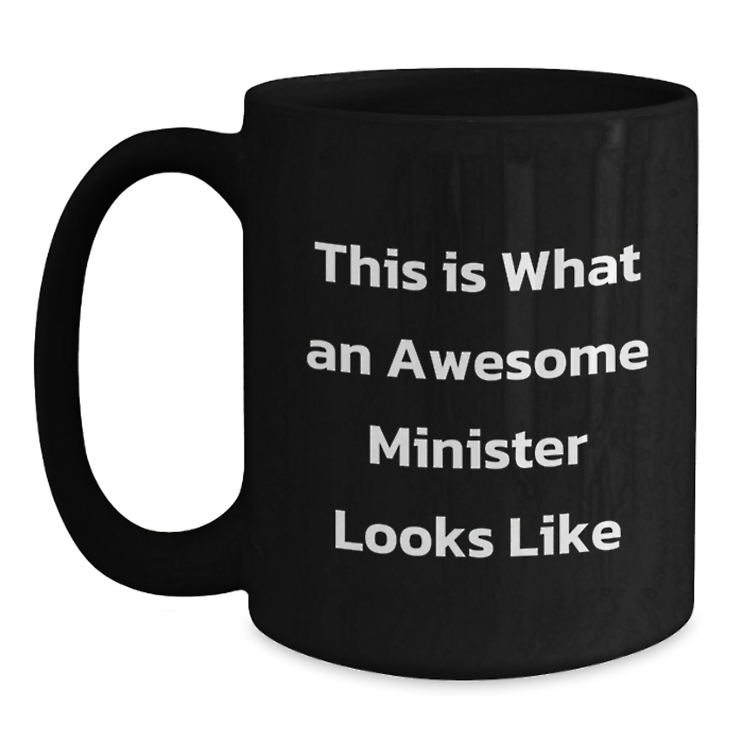 Funny Inspirational Gifts for Minister from Men to Friends, Black Coffee Mug for Graduation - The Buy Boom