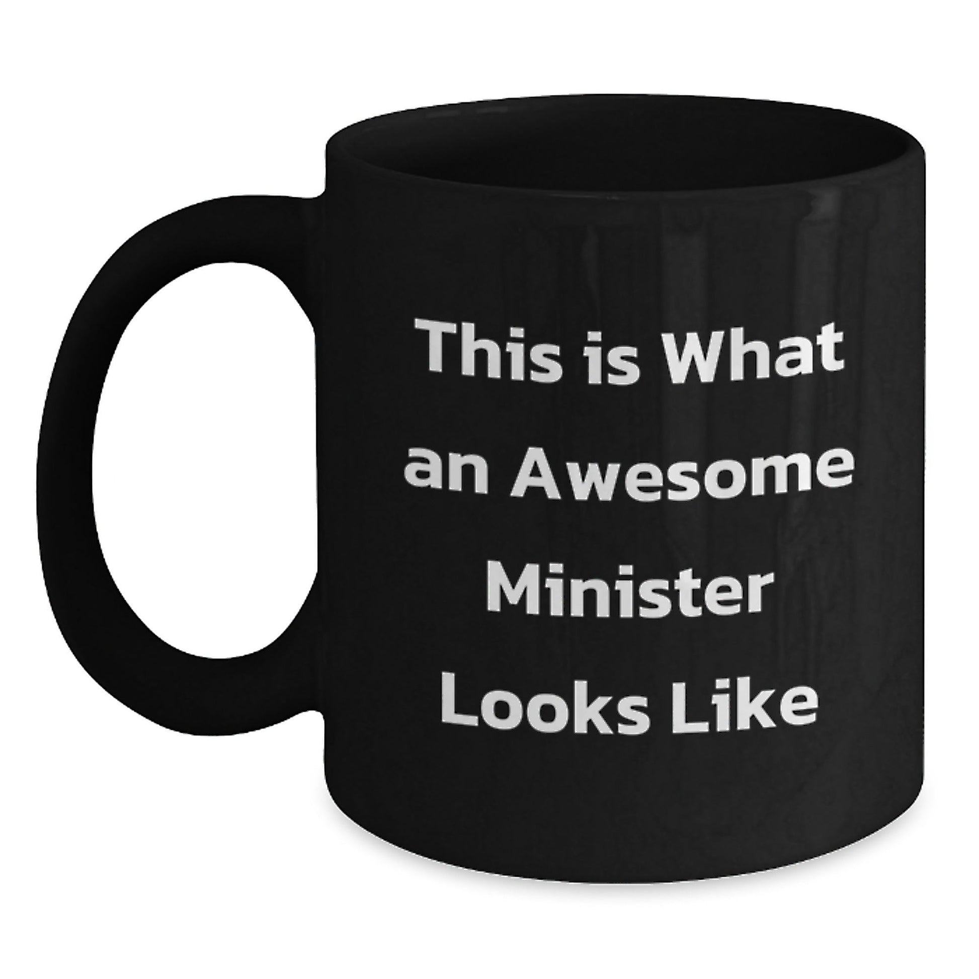 Funny Inspirational Gifts for Minister from Men to Friends, Black Coffee Mug for Graduation - The Buy Boom
