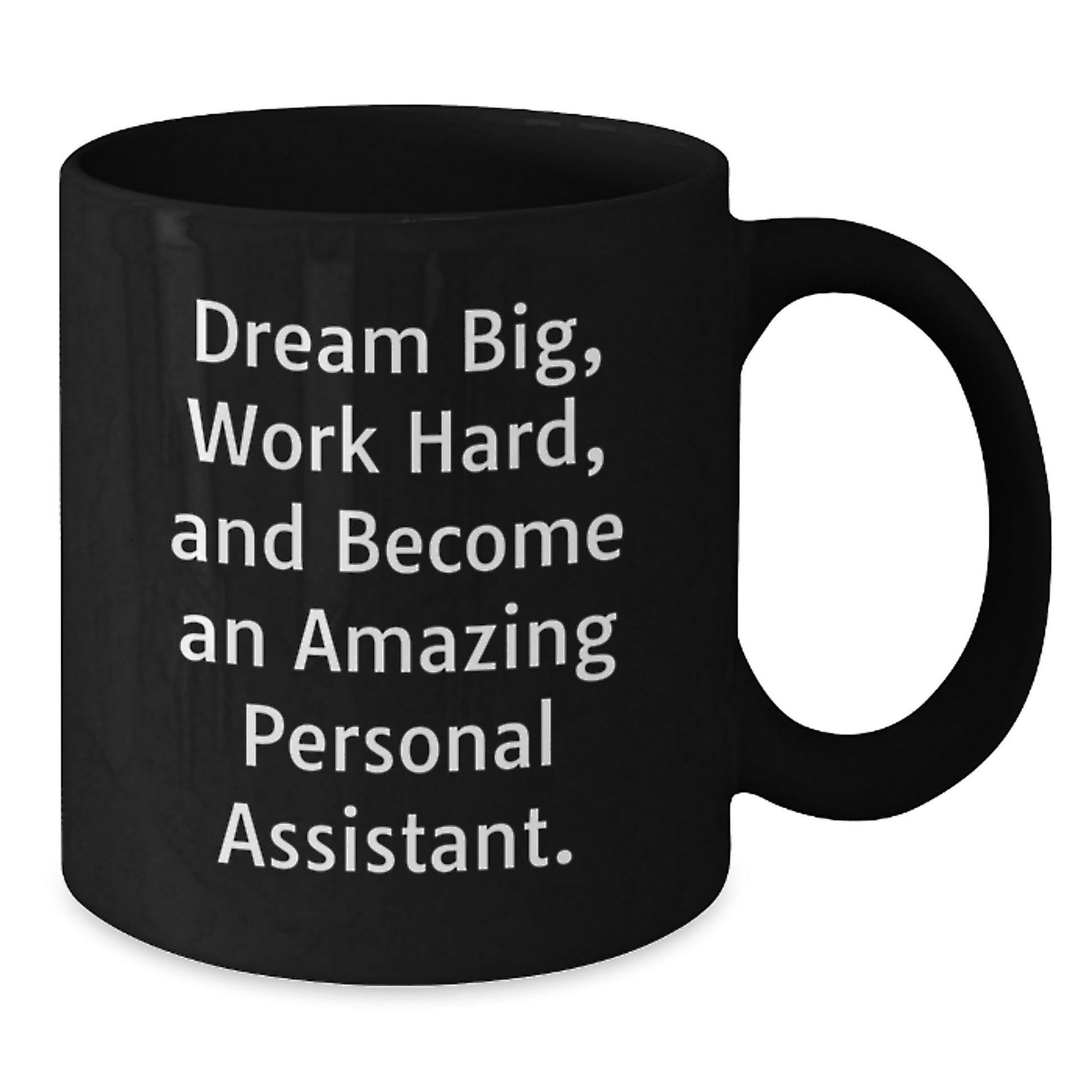 Funny Inspirational Gifts for Personal Assistant from Family, Black Coffee Mug for Christmas Morning Routine - The Buy Boom