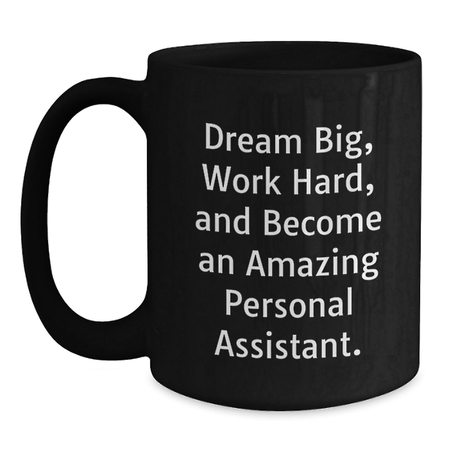 Funny Inspirational Gifts for Personal Assistant from Family, Black Coffee Mug for Christmas Morning Routine - The Buy Boom