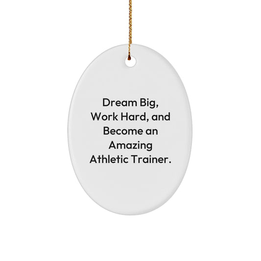 Funny Inspirational Gifts from Family to Amazing Athletic Trainers - Oval Ornament for Christmas Unique Gifts - The Buy Boom