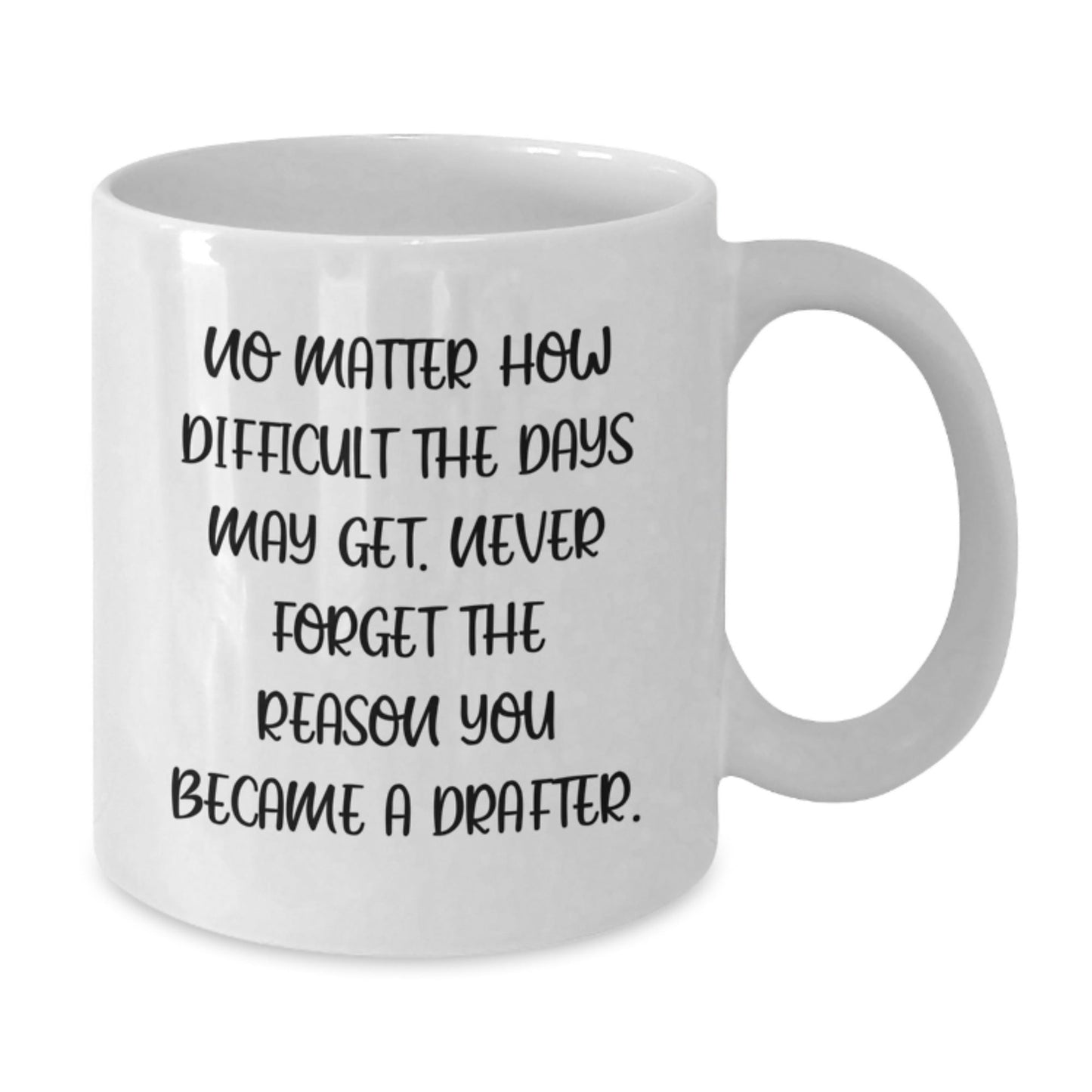 Funny Inspirational Gifts from Friends for Drafter Men White Coffee Mug Christmas Unique Presents - The Buy Boom