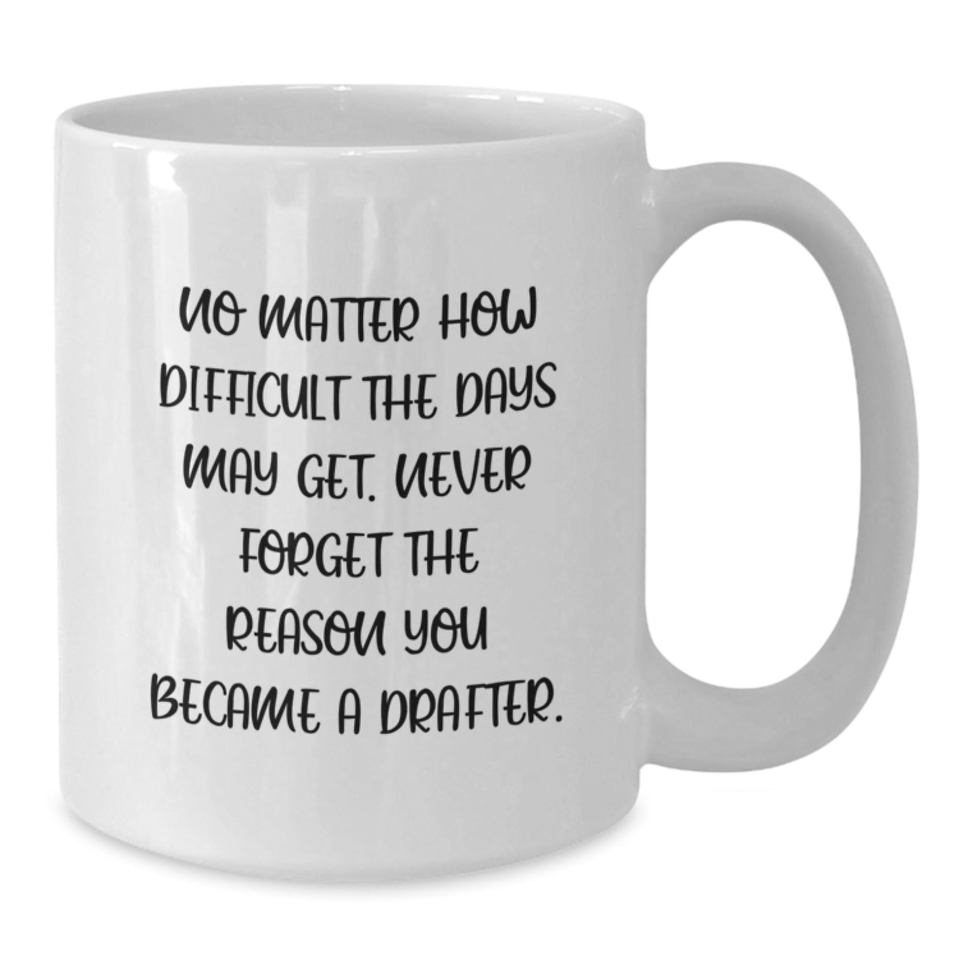 Funny Inspirational Gifts from Friends for Drafter Men White Coffee Mug Christmas Unique Presents - The Buy Boom
