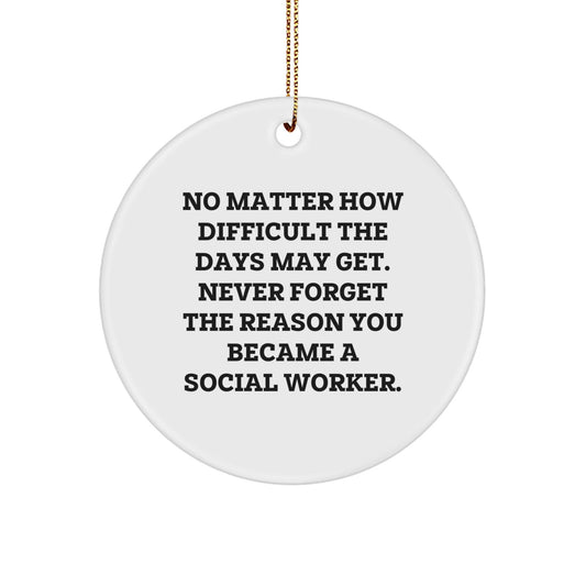 Funny Inspirational Social Worker Gifts for Men Women from Friends Family Christmas Unique Ornaments - The Buy Boom