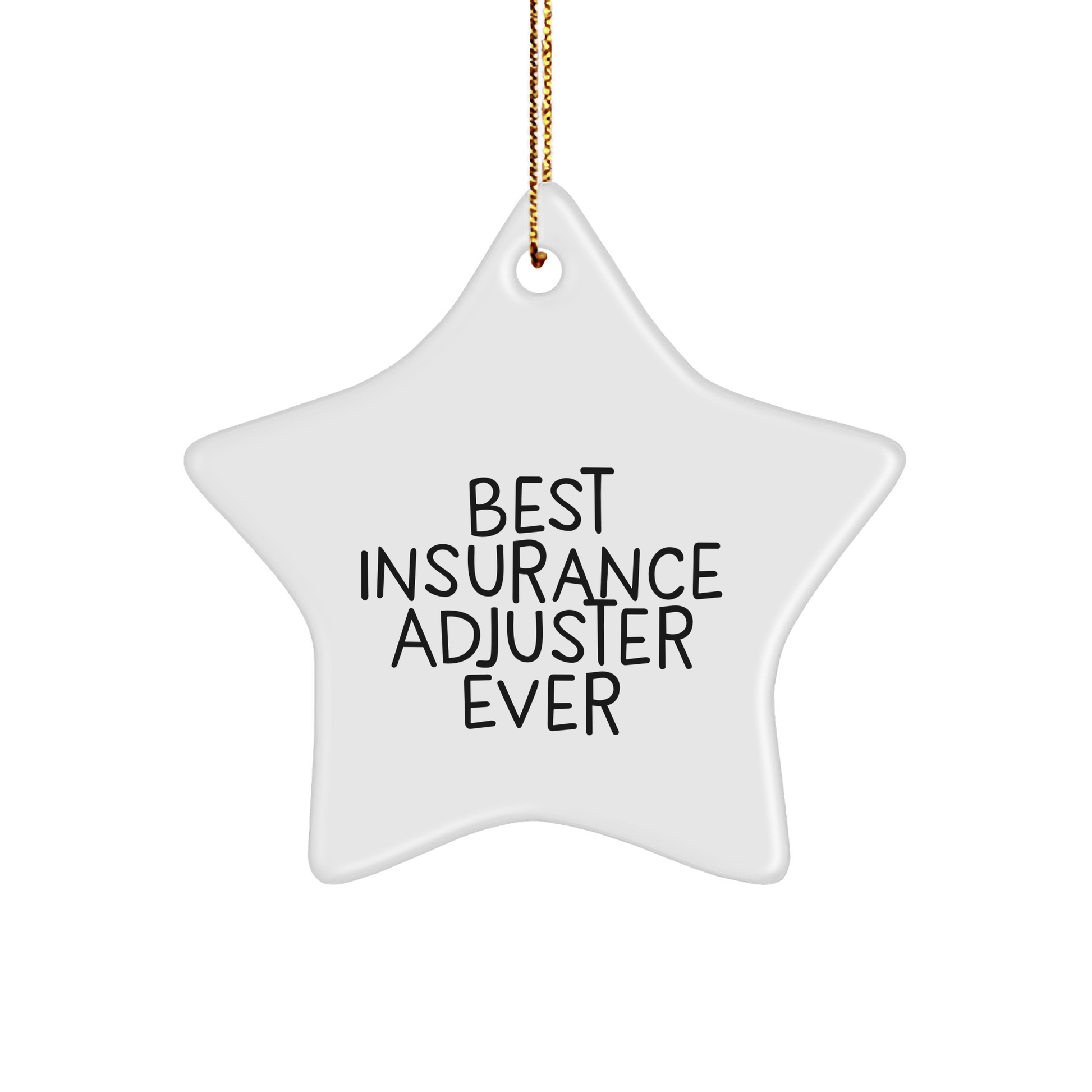 Funny Insurance Adjuster Gifts from Best, Star Ornament for Christmas for Insurance Adjuster, Gifts for Insurance Adjuster - The Buy Boom