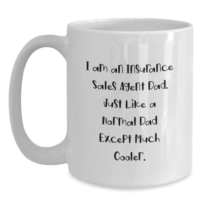Funny Insurance Sales Agent Dad Gifts for Men White Coffee Mug - Perfect for Christmas Unique - The Buy Boom