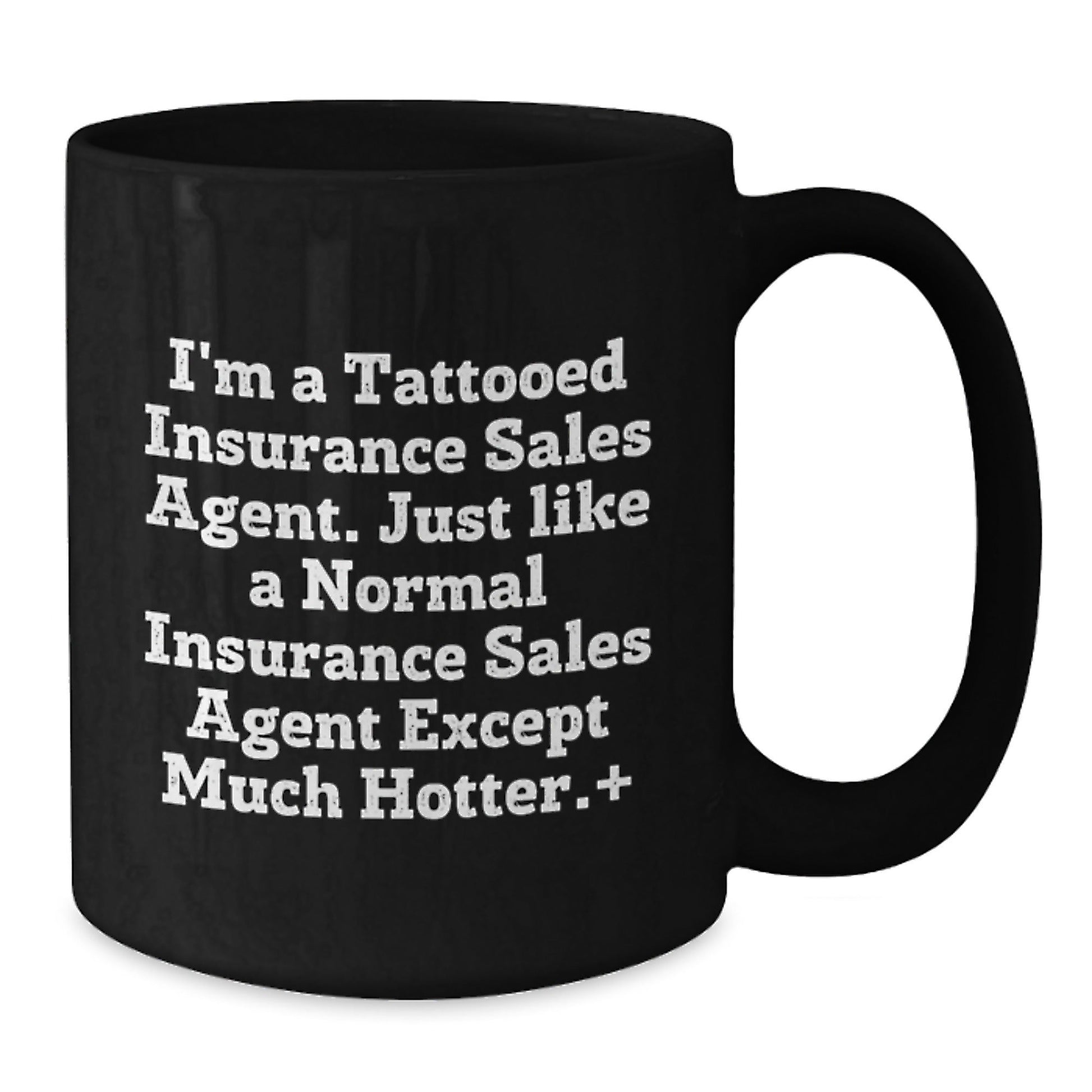 Funny Insurance Sales Agent Gifts, Black Coffee Mug for Men, Gifts from Coworkers, Inspirational Quote for Insurance Sales Agent Graduation Unique Gifts - The Buy Boom