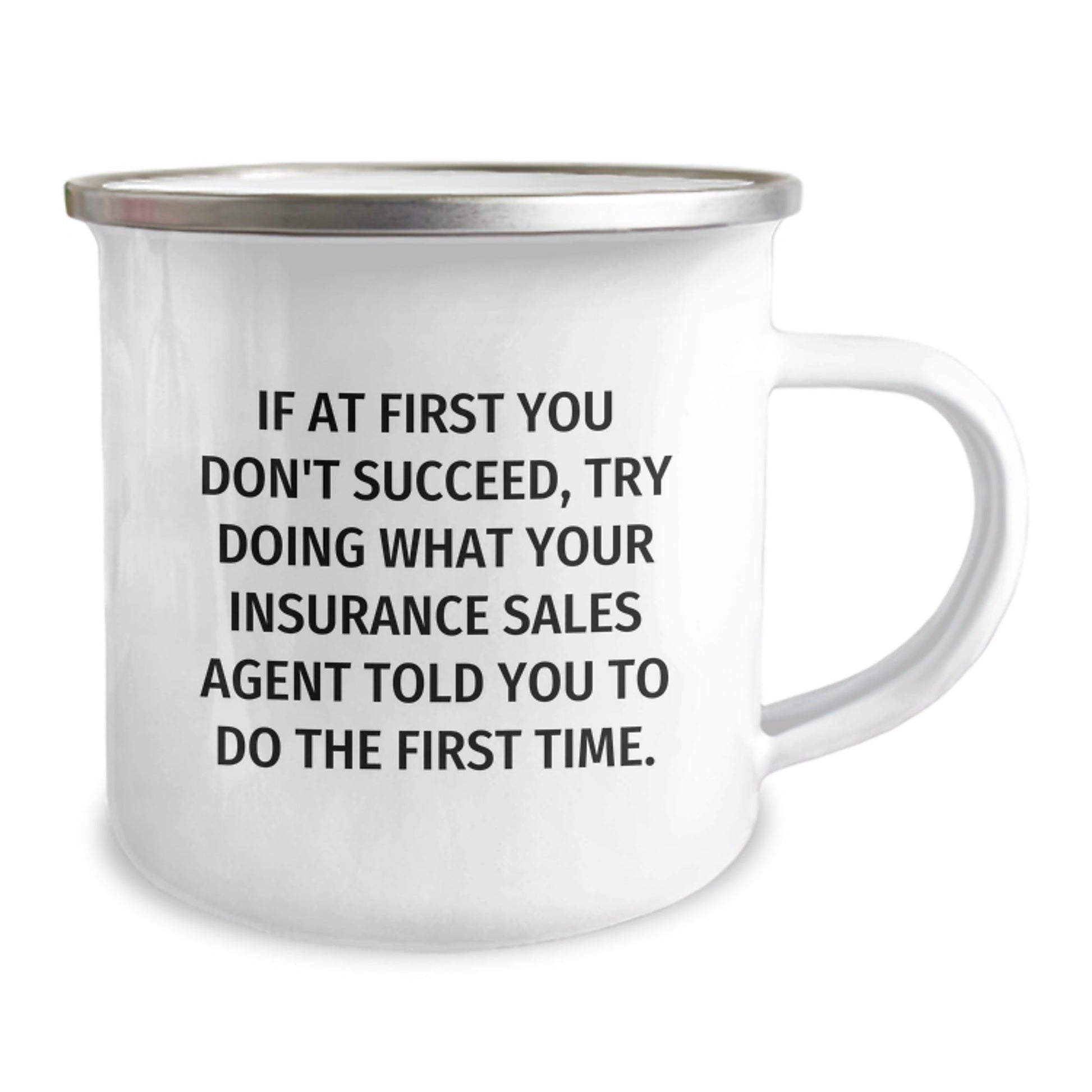 Funny Insurance Sales Agent Gifts for Men - Encouragement Camping Mug for Christmas Unique Gifts from Family - The Buy Boom