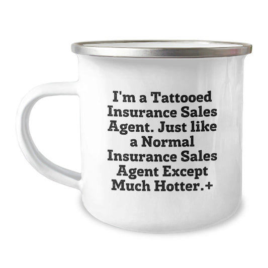 Funny Insurance Sales Agent Gifts from Men, Gifts for Insurance Sales Agent, Unique Graduation Camping Mug - The Buy Boom