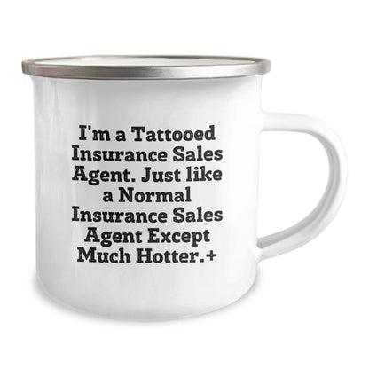 Funny Insurance Sales Agent Gifts from Men, Gifts for Insurance Sales Agent, Unique Graduation Camping Mug - The Buy Boom