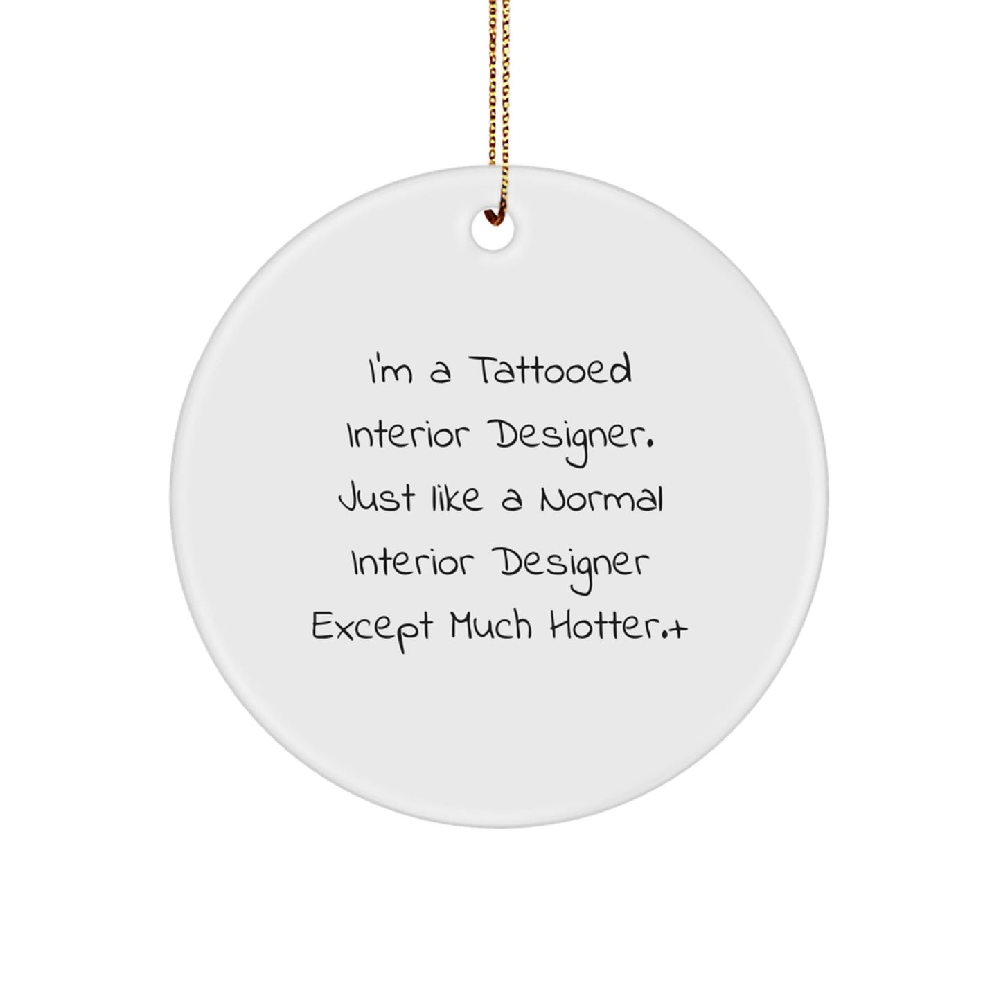 Funny Interior Designer Gifts from Men for Christmas Circle Ornament Unique for Women Friends Coworkers Family - The Buy Boom