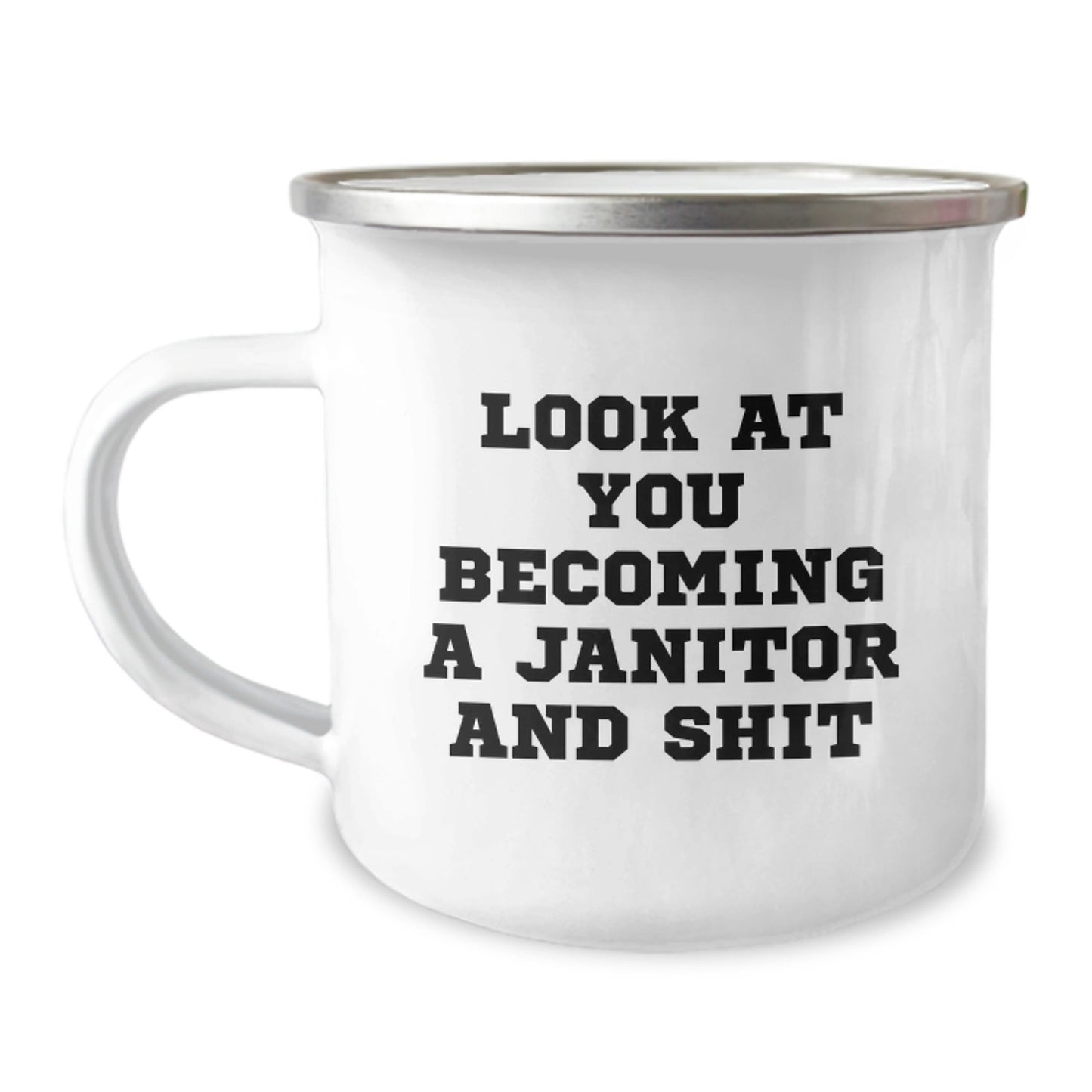 Funny Janitor Gifts from Family, Unique Christmas Unique Gifts for Janitor, Camping Mug with Janitor Quote - The Buy Boom