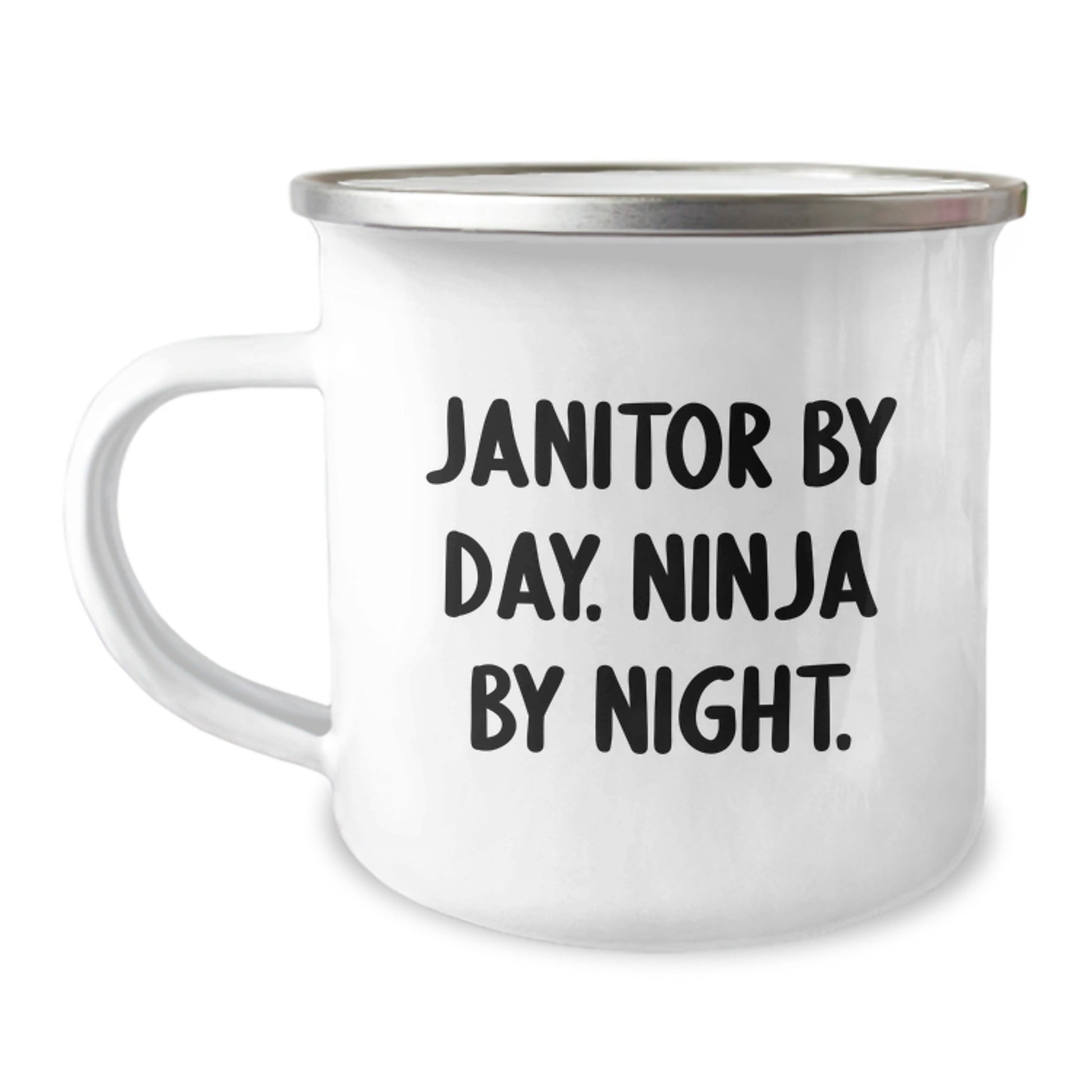 Funny Janitor Gifts from Men, Unique Camping Mug for Janitor By Day. Ninja By Night. Graduation Gifts - The Buy Boom