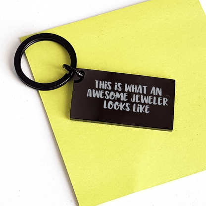 Funny Jeweler Gifts from Family, Unique Keychain for Men on Father's Day - 'This Is What An Awesome Jeweler Looks Like' - The Buy Boom